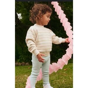 Huxbaby Pastel Stripe Knit Puff Jumper 3-6 Months